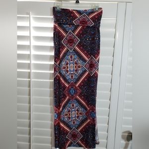 Multi colored maxi skirt